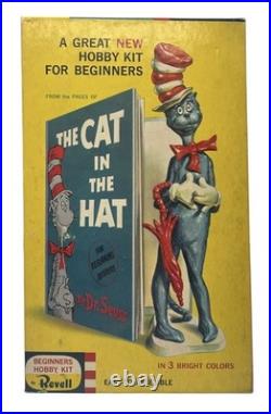 1959 Revell The Cat In The Hat Box & Extra Parts Only Hobby Kit Not Complete