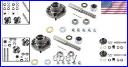 2-Pack BT8 Trailer Axle Kit Supports up to 2000 lbs with Complete Parts