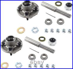 2-Pack BT8 Trailer Axle Kit Supports up to 2000 lbs with Complete Parts