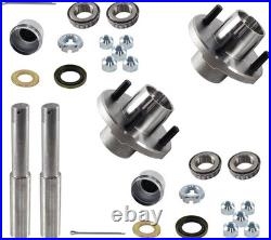 2-Pack BT8 Trailer Axle Kit Supports up to 2000 lbs with Complete Parts