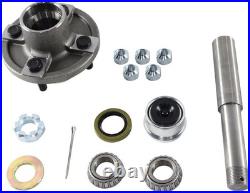 2-Pack BT8 Trailer Axle Kit Supports up to 2000 lbs with Complete Parts