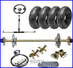 29 Rear Axle Kit Complete Wheels 48V 1800w Electric Motor Front Steering End