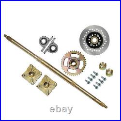 32 Rear Axle Kit Complete Wheels Front Steering Wheel Assembly for Go kart ATV