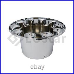 33mm Thread-on Nut Covers ABS Chrome Complete Axle Cover Kit For Semi Truck