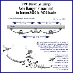 3500 lb TK Tandem Axle Trailer Parts Kit 7K Capacity HD Complete Original Series