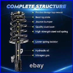 4x Front and Rear Shock Struts Assembly withCoil Spring for Toyota Camry 2007-2011