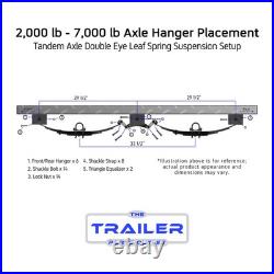 5200 lb TK Tandem Axle Trailer Parts Kit 10.4K Capacity Complete Original Series