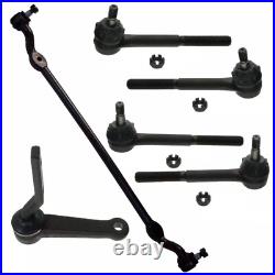 6 PC Kit Steering Parts Dodge D100 75-78 RWD Center Link Tie Rod Ends Idler Arm