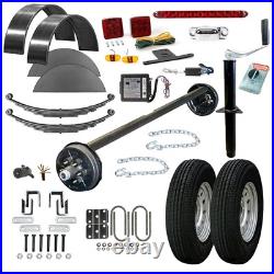 6000 lb Single Axle TK Trailer Parts Kit HD (Drop Complete Original Series)
