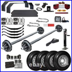 7000 lb TK Tandem Axle Bumper Pull Trailer Parts Kit (Complete Original Series)