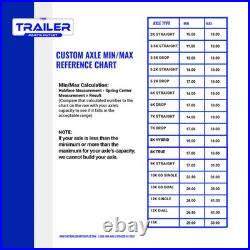7000 lb TK Tandem Axle Bumper Pull Trailer Parts Kit (Complete Original Series)
