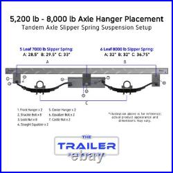 7000 lb TK Tandem Axle Bumper Pull Trailer Parts Kit (Complete Original Series)