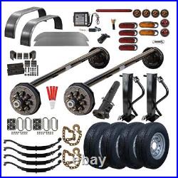 7000 lb TK Tandem Axle Gooseneck Trailer Parts Kit Drop Complete Original Series