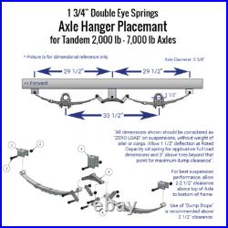 7000 lb TK Tandem Axle Gooseneck Trailer Parts Kit Drop Complete Original Series