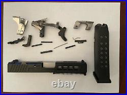 80p builder glock 19 complete slide and barrel withparts kit and glock 17 magazine