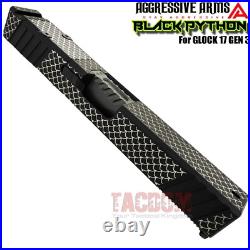 AGGRESSIVE ARMS BLACK PYTHON COMPLETE SCALES RMR SLIDE BARREL For GLOCK 17 GEN 3