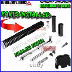 AGGRESSIVE ARMS COMPLETE DEFENSE SLIDE For GLOCK 19 GEN 3 BLK SHARX BARREL PARTS