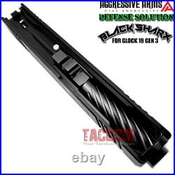 AGGRESSIVE ARMS COMPLETE DEFENSE SLIDE For GLOCK 19 GEN 3 BLK SHARX BARREL PARTS