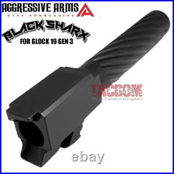 AGGRESSIVE ARMS COMPLETE DEFENSE SLIDE For GLOCK 19 GEN 3 BLK SHARX BARREL PARTS