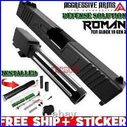 AGGRESSIVE ARMS COMPLETE SLIDE DEFENSE For GLOCK 19 GEN 3 FLUTED BARREL + PARTS