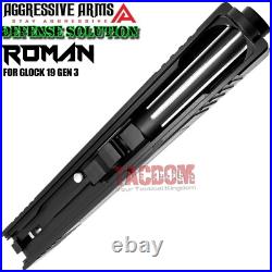 AGGRESSIVE ARMS COMPLETE SLIDE DEFENSE For GLOCK 19 GEN 3 FLUTED BARREL + PARTS