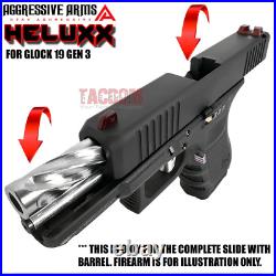 AGGRESSIVE ARMS COMPLETE SLIDE HELUXX For GLOCK 19 GEN 3 SPIRAL BARREL + PARTS