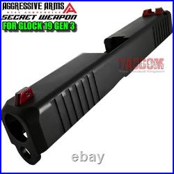 AGGRESSIVE ARMS COMPLETE SLIDE HELUXX For GLOCK 19 GEN 3 SPIRAL BARREL + PARTS