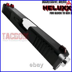 AGGRESSIVE ARMS COMPLETE SLIDE HELUXX For GLOCK 19 GEN 3 SPIRAL BARREL + PARTS