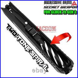 AGGRESSIVE ARMS COMPLETE SLIDE SECRET For GLOCK 19 GEN 3 SPIRAL BARREL + PARTS