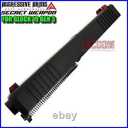 AGGRESSIVE ARMS COMPLETE SLIDE SECRET For GLOCK 19 GEN 3 SPIRAL BARREL + PARTS