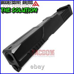 AGGRESSIVE ARMS COMPLETE SLIDE SOLUTION For GL0CK 19 GEN 3 RMR CUT BARREL
