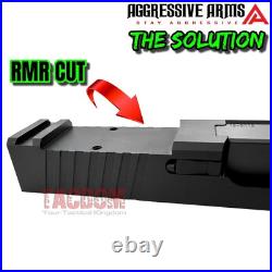 AGGRESSIVE ARMS COMPLETE SLIDE SOLUTION For GL0CK 19 GEN 3 RMR CUT BARREL