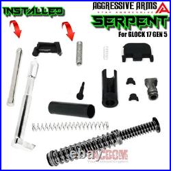 AGGRESSIVE ARMS FDE TAN MAMBA COMPLETE PORTED SLIDE BARREL For GLOCK 17 GEN 5