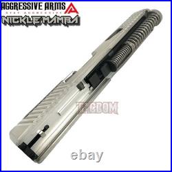 AGGRESSIVE ARMS STN NICKLE MAMBA COMPLETE PORTED SLIDE BARREL For GLOCK 17 GEN 5