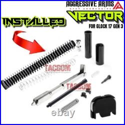 AGGRESSIVE ARMS VECTOR COMPLETE PORTED FDE SLIDE + SIGHTS For GLOCK 17 GEN 3 RMR