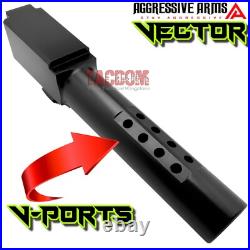 AGGRESSIVE ARMS VECTOR COMPLETE PORTED SLIDE & BARREL For GL0CK 19 GEN 3 RMR