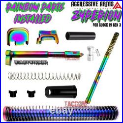 AGGRESSIVE ARMS ZYPERION RAINBOW COMPLETE SLIDE SPIRAL BARREL For GLOCK 19 GEN 3