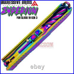 AGGRESSIVE ARMS ZYPERION RAINBOW COMPLETE SLIDE SPIRAL BARREL For GLOCK 19 GEN 3