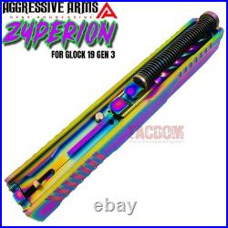 AGGRESSIVE ARMS ZYPERION RAINBOW COMPLETE SLIDE SPIRAL BARREL For GLOCK 19 GEN 3