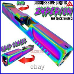 AGGRESSIVE ARMS ZYPERION RAINBOW COMPLETE SLIDE SPIRAL BARREL For GLOCK 19 GEN 3