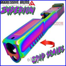 AGGRESSIVE ARMS ZYPERION RAINBOW COMPLETE SLIDE SPIRAL BARREL For GLOCK 19 GEN 3