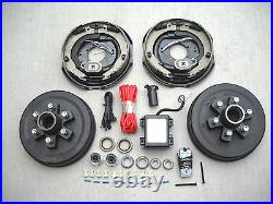 Add Brakes Complete Kit 6x5.5 Drums, 12x2 Electric Brake, 6000# Trailer Axle