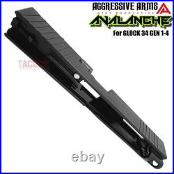 Aggressive Arms Avalanche Complete Black Ported Rmr -/slide Glock 34 Gen 3 + Upk