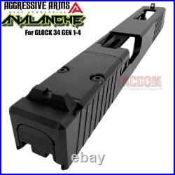 Aggressive Arms Avalanche Complete Black Ported Rmr -/slide Glock 34 Gen 3 + Upk