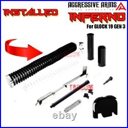 Aggressive Arms Inferno Complete Ported Red Slide Black Barrel For Glock 19 Gen3