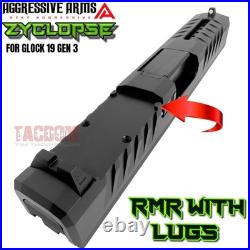 Aggressive Arms Zyclopse Complete Black Ported Slide Barrel Glock 19 Gen 3 Rmr