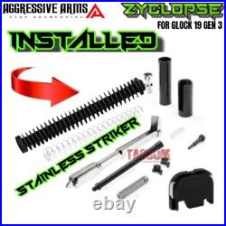 Aggressive Arms Zyclopse Complete Fde Tan Ported Slide Barrel Glock 19 Gen 3 Rmr