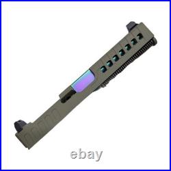 Assembled Vented RMR Slide G17 FDE Tall Sights Oil Slick Barrel