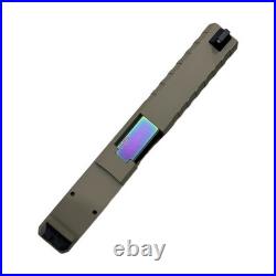 Assembled Vented RMR Slide G17 FDE Tall Sights Oil Slick Barrel