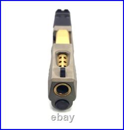 BLEMISHED HTA Glock 43 43x 48 Complete Nickel Reaper Slide RMSC Ported Barrel